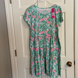 NWT Lilly Pulitzer Geanna Short Sleeve Dress L